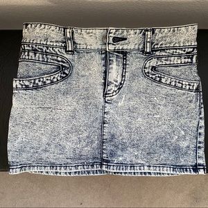 Armani Exchange Mini Skirt (Washed out Jeans)